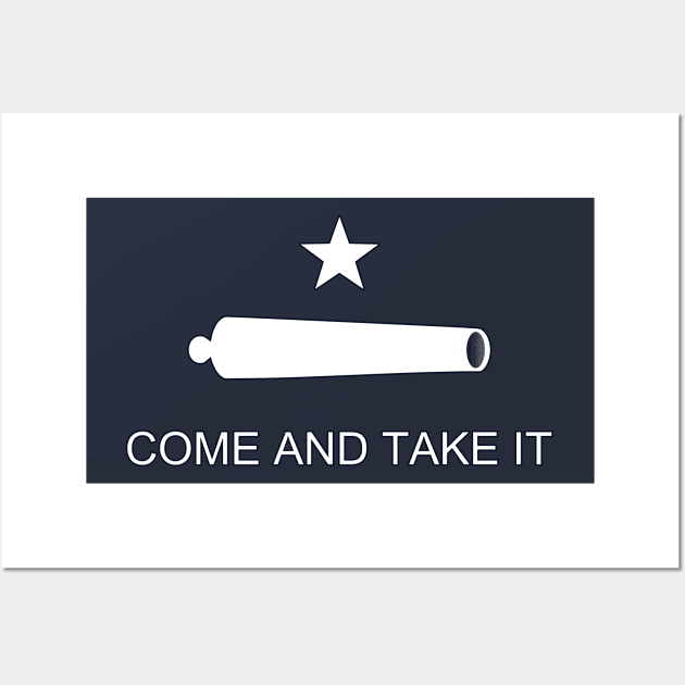 Come and Take It, Battle of Gonzales Battle Flag, Texan Revolution Wall Art by SolarCross